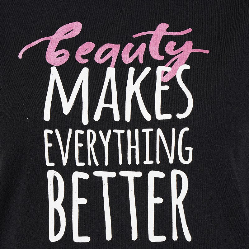 Proteens Women Tshirt Round Neck Half Sleeves Solid