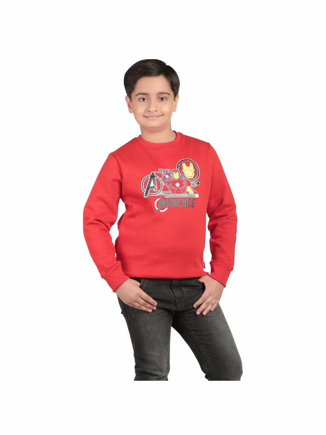 Boys Avengers Sweatshirt Round Neck Full Sleeves - Bodycare