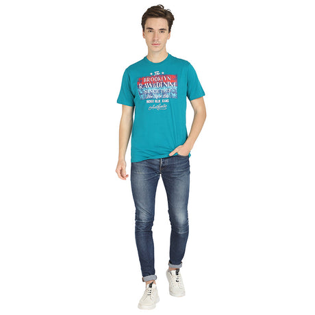 Men 100% Cotton T-Shirt Round Neck Half Sleeves