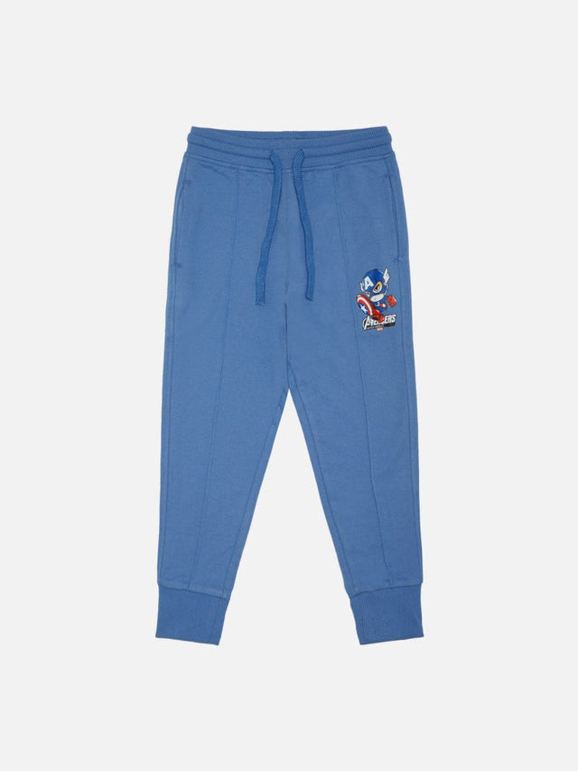Boys Cotton Blend Track Pant Joggers with Stretchable Fabric for Running, Gym, Sports and Easy Movement - Pack of 1