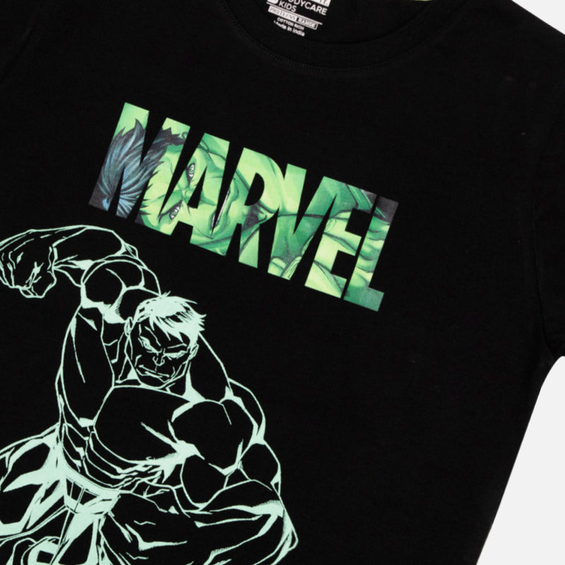 Bodycare Avengers Boys Tshirt Solid - Black