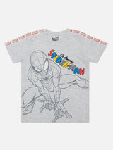 Bodycare Spiderman Boys Tshirt Solid - Melange Acru