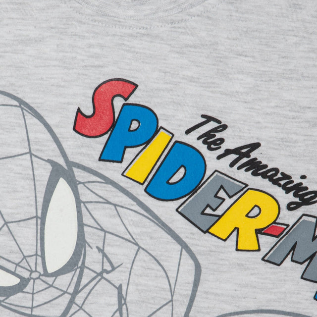 Boys Spiderman 100% Cotton Half Sleeve T-Shirt with Round Neck and Graphic Print for Comfortable Casual Wear