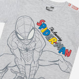 Bodycare Spiderman Boys Tshirt Solid - Melange Acru
