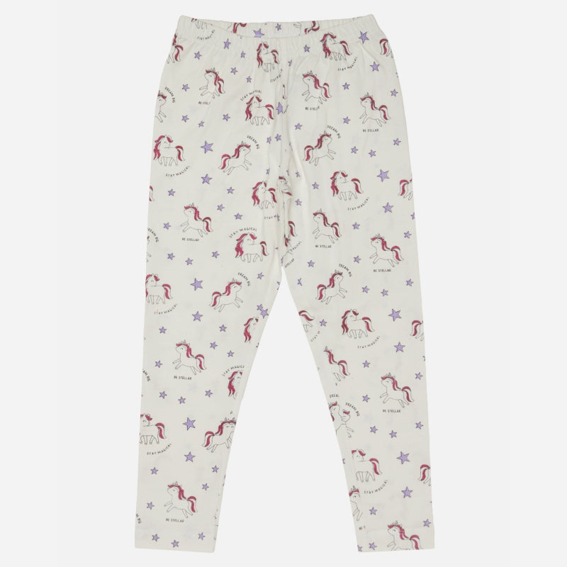 Bodycare Girls Night Suit - White