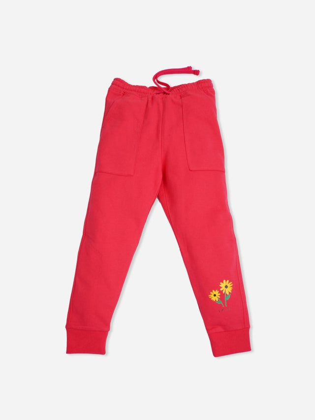 Girls Track Pant with Soft Cotton Blend, Elastic Waistband and Breathable Comfort for Casual Sportswear and Easy Movement