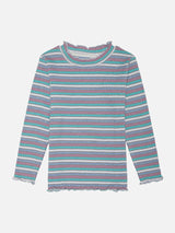 Girls Lycra Rib Full Sleeves T-Shirt with Regular Fit for Casual Wear, Easy Styling and Everyday Comfort