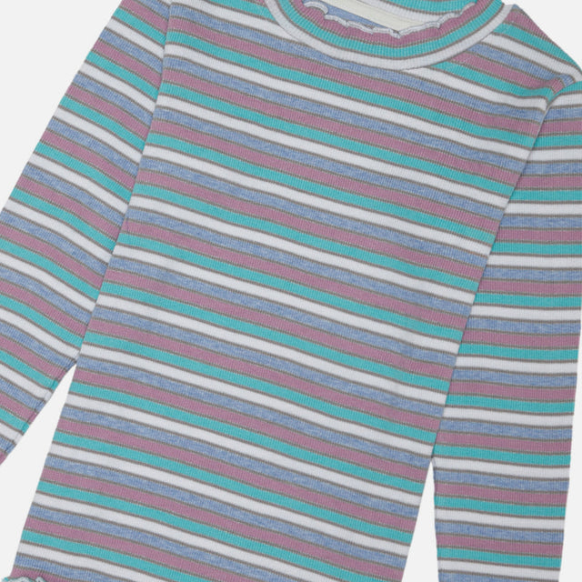 Girls Lycra Rib Full Sleeves T-Shirt with Regular Fit for Casual Wear, Easy Styling and Everyday Comfort