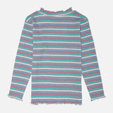 Girls Lycra Rib Full Sleeves T-Shirt with Regular Fit for Casual Wear, Easy Styling and Everyday Comfort