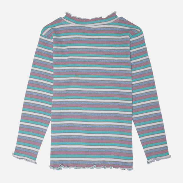 Girls Lycra Rib Full Sleeves T-Shirt with Regular Fit for Casual Wear, Easy Styling and Everyday Comfort