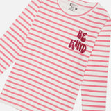 Girls Interlock Full Sleeves T-Shirt with Regular Fit for Casual Wear, Lounge Comfort and Everyday Use