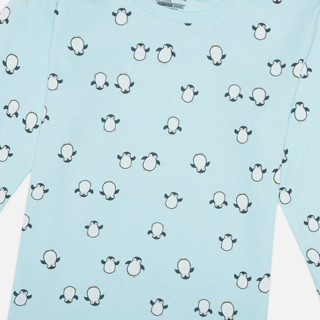 Girls Cotton Interlock Printed Full Sleeve T-Shirt with Regular Fit for Casual Wear and Everyday Comfort - Pack of 1