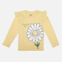 Girls 100% Cotton Printed Full Sleeve T-Shirt with Regular Fit for Casual Wear, Everyday Comfort and Easy Styling - Pack of 1