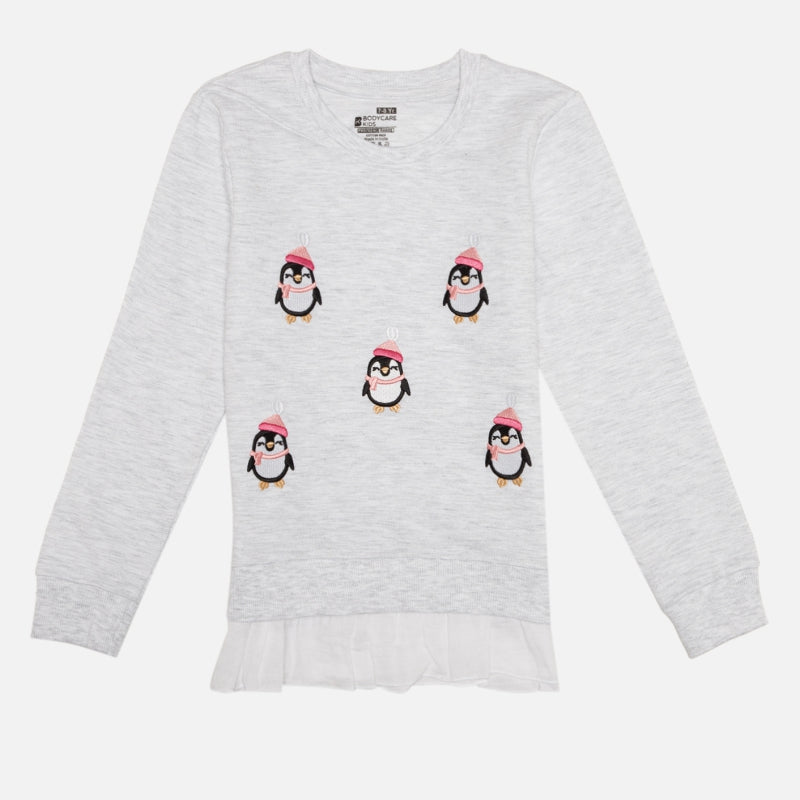 Girls Sweatshirt for Casual Wear, Everyday Comfort, Easy Styling and Regular Wardrobe Essentials for Outings