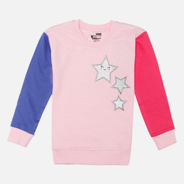 Girls Sweatshirt for Casual Wear, Warm Layering Comfort and Practical Everyday Wardrobe Essentials for Daily Use