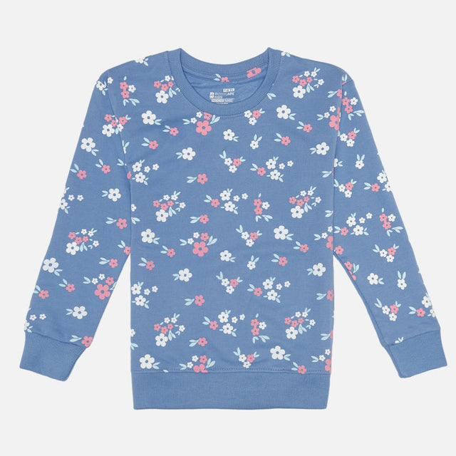 Girls French Terry Sweatshirt for Casual Wear, Everyday Comfort, Easy Styling and Regular Wardrobe Use