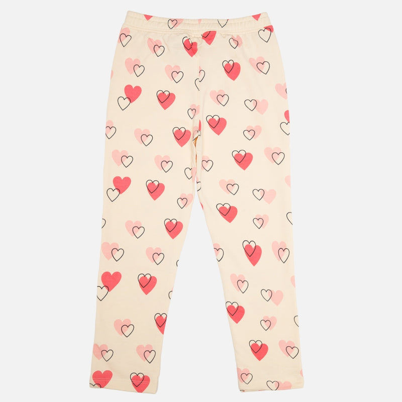 Girls French Terry Clothing Set for Casual Wear, Lounge Comfort, Easy Movement and Regular Wardrobe Use