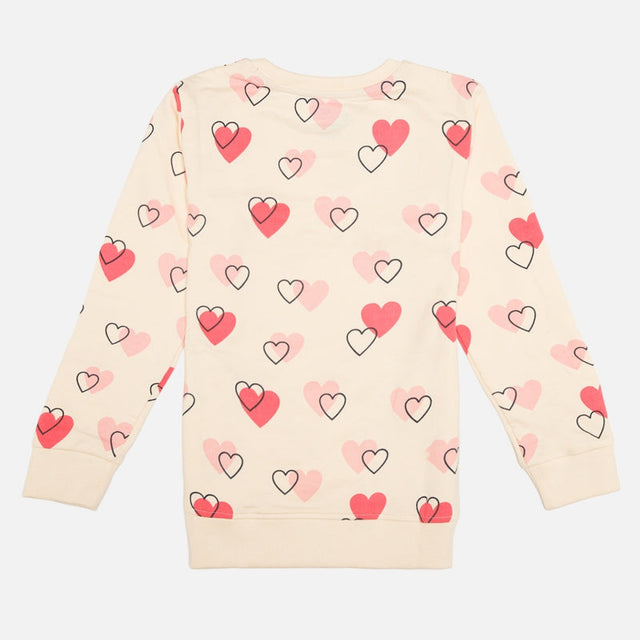 Girls French Terry Clothing Set for Casual Wear, Lounge Comfort, Easy Movement and Regular Wardrobe Use