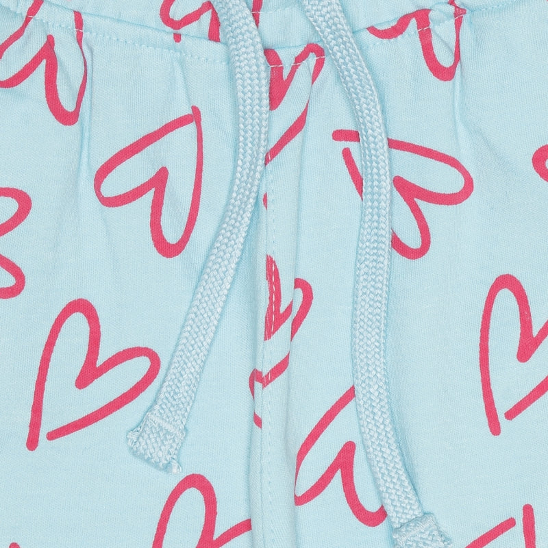 Girls Interlock Track Pant with Printed Regular Fit for Casual Wear, Lounge Comfort and Easy Movement