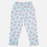 Girls Interlock Track Pant with Printed Regular Fit for Casual Wear, Lounge Comfort and Easy Movement