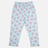 Girls Interlock Track Pant with Printed Regular Fit for Casual Wear, Lounge Comfort and Easy Movement
