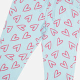 Girls Interlock Track Pant with Printed Regular Fit for Casual Wear, Lounge Comfort and Easy Movement
