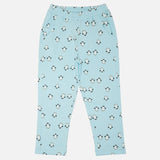 Girls Interlock Printed Track Pant with Regular Fit for Casual Wear, Lounge Comfort and Everyday Movement