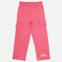 Girls French Terry Track Pant with Printed Regular Fit for Casual Wear, Lounge Comfort and Easy Movement