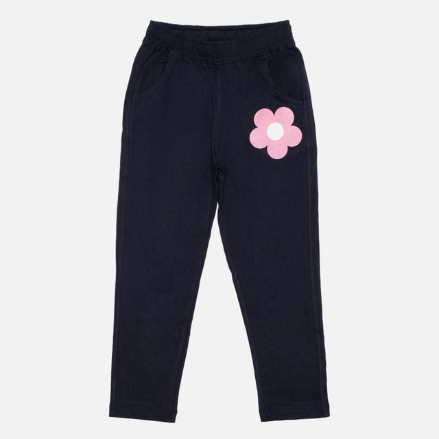 Girls 100% Cotton Track Pant for Casual Wear, Lounge Comfort, Easy Movement and Regular Wardrobe Use