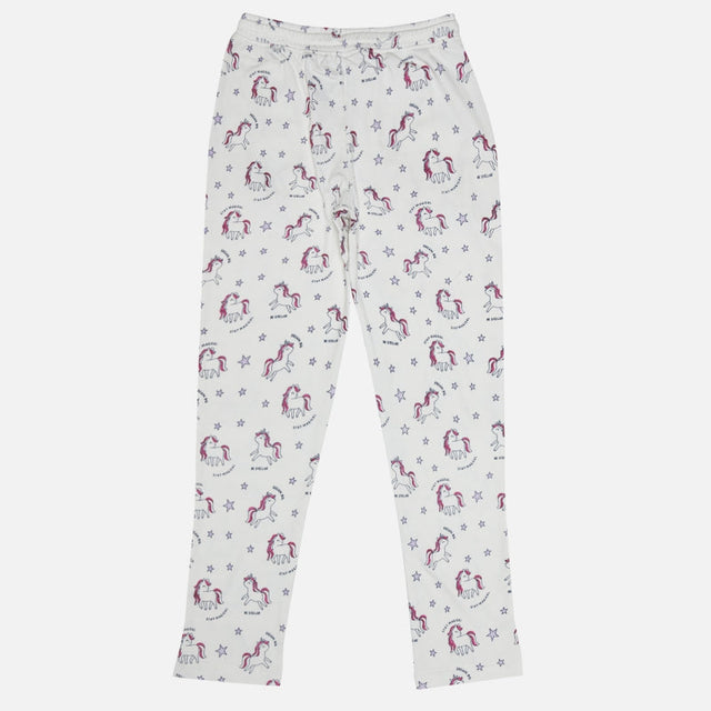 Girls Interlock Track Pant with Soft Cotton Blend Fabric for Casual Wear, Lounge Comfort and Daily Use