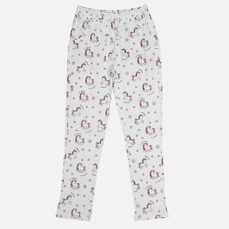 Girls Interlock Track Pant with Soft Cotton Blend Fabric for Casual Wear, Lounge Comfort and Daily Use