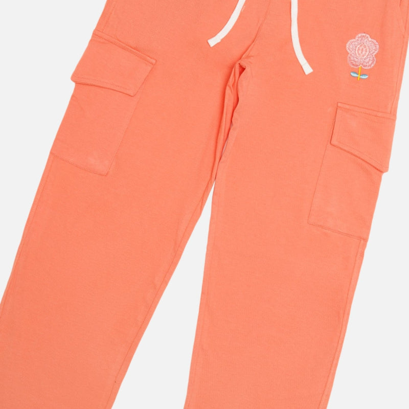 Girls 100% Cotton Track Pant with Printed Regular Fit for Casual Wear, Lounge Comfort and Easy Movement
