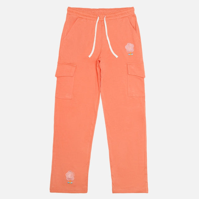 Girls 100% Cotton Track Pant with Printed Regular Fit for Casual Wear, Lounge Comfort and Easy Movement
