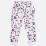 Girls French Terry Printed Track Pant with Regular Fit for Casual Wear, Lounge Comfort and Regular Use