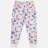 Girls French Terry Printed Track Pant with Regular Fit for Casual Wear, Lounge Comfort and Regular Use