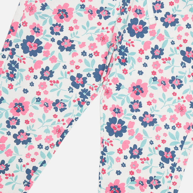 Girls French Terry Printed Track Pant with Regular Fit for Casual Wear, Lounge Comfort and Regular Use