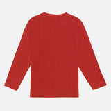 Boys 100% Cotton Round Neck Full Sleeve T-Shirt with Soft Printed Fabric and Regular Fit for School, Sports and Play - Pack of 1