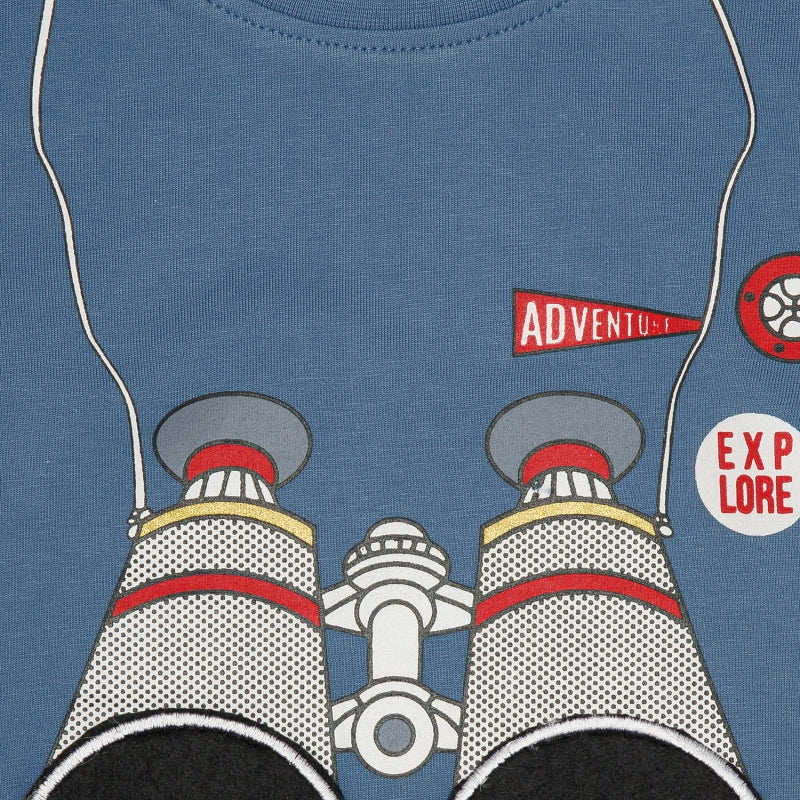 Boys 100% Cotton Printed Full Sleeve T-Shirt with Soft Casual Comfort, Everyday Styling and Regular Wardrobe Use