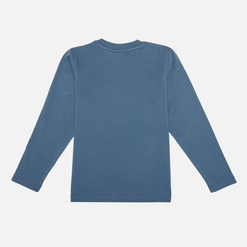 Boys 100% Cotton Printed Full Sleeve T-Shirt with Soft Casual Comfort, Everyday Styling and Regular Wardrobe Use