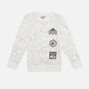 Boys French Terry Printed Sweatshirt with Full Sleeves for Winter Wear, Casual Comfort and Easy Layering - Pack of 1