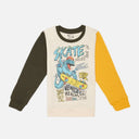 Boys French Terry Printed Full Sleeve Sweatshirt with Soft Cotton Winter Comfort and Regular Wardrobe Use