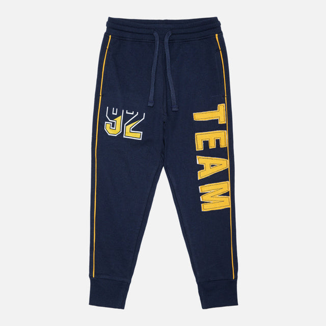 Boys French Terry Track Pant with Regular Fit for Casual Wear, Playtime Comfort and Easy Everyday Movement