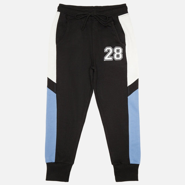 Boys French Terry Clothing Set with Printed Full Sleeve T-Shirt and Pajama for Casual Wear and Easy Movement