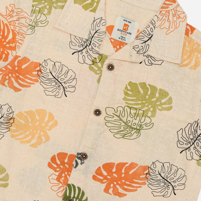 Boys Half Sleeve Shirt with Soft Cotton Fabric and Button-Down Design for School, Playdates and Casual Wear