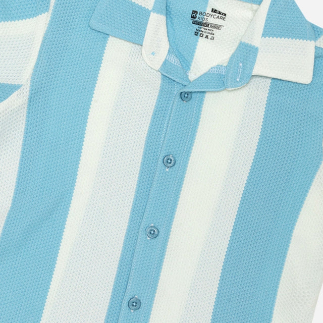 Boys Half Sleeve Shirt with Soft Cotton Fabric and Button-Down Styling for Casual Wear, Family Outings and Playdates