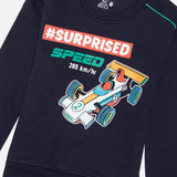 Boys Fleece Round Neck Full Sleeve Sweatshirt for Cozy Winter Wear, Casual Comfort and Everyday Wardrobe Styling - Pack of 1