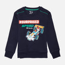 Boys Fleece Round Neck Full Sleeve Sweatshirt for Cozy Winter Wear, Casual Comfort and Everyday Wardrobe Styling - Pack of 1