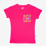 Girls 100% Cotton Half Sleeve T-Shirt with Round Neck Design for Casual Wear, Everyday Comfort and Regular Use