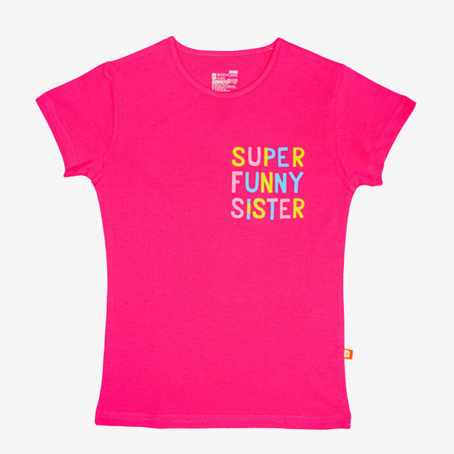 Girls 100% Cotton Half Sleeve T-Shirt with Round Neck Design for Casual Wear, Everyday Comfort and Regular Use