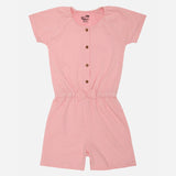 Girls Jumpsuit with Soft Stretchable Fabric, Sleeveless Design and Adjustable Straps for Playdates and Casual Wear